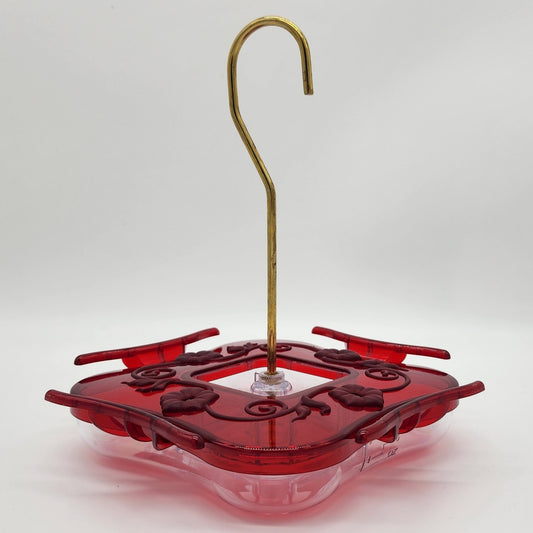 Aspects humming bird feeder with raised perches. 8 ounce capacity