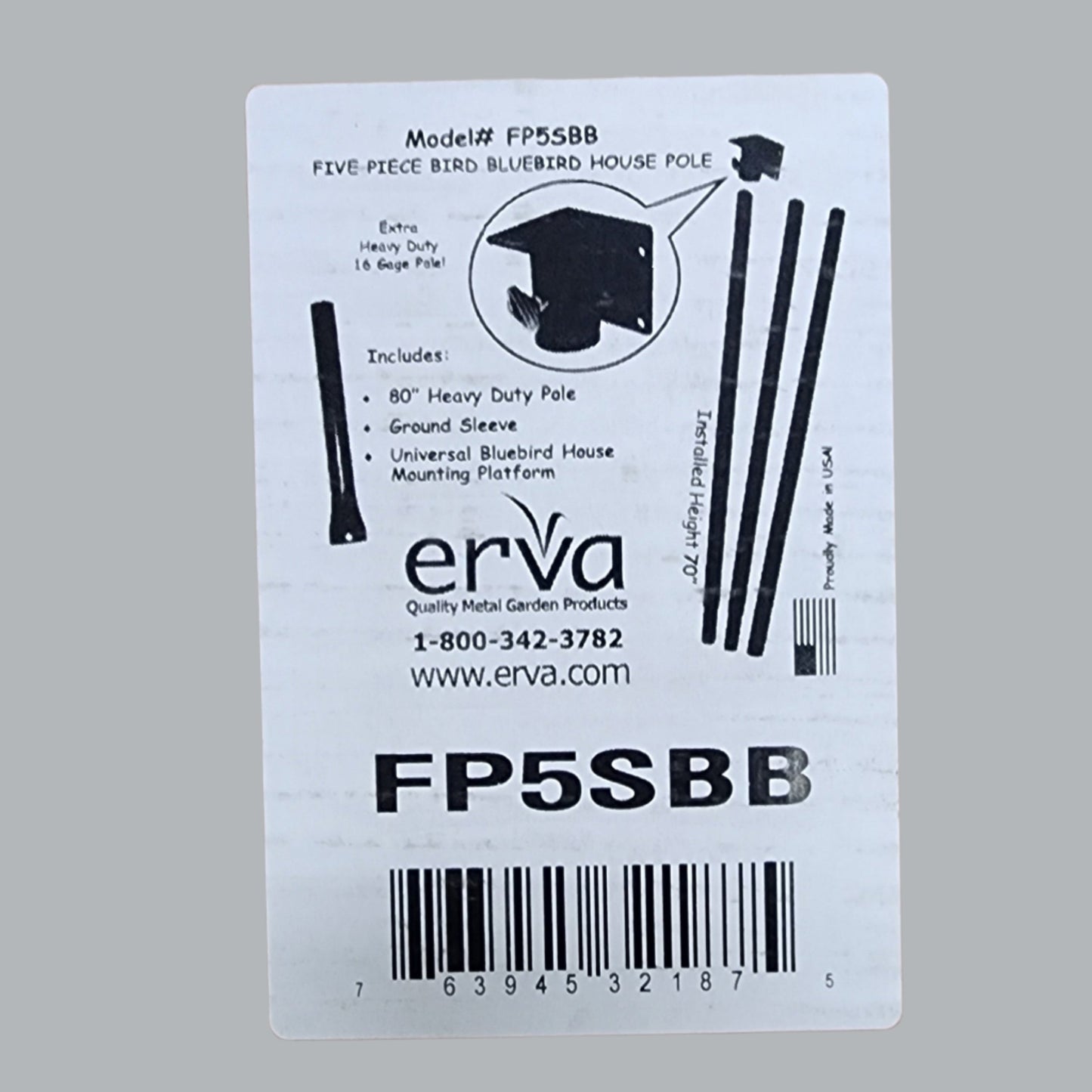 FP5SBB 5 Piece Starter Bluebird House Pole Set