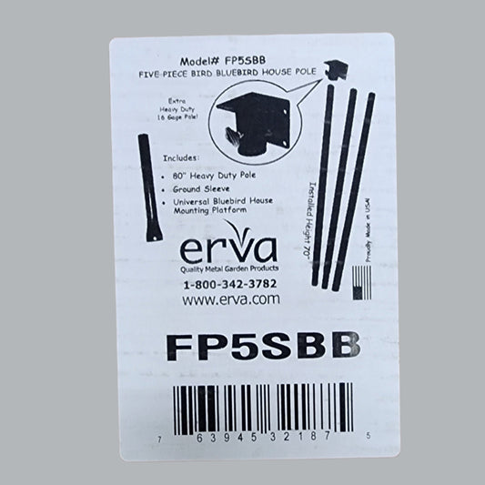 FP5SBB 5 Piece Starter Bluebird House Pole Set