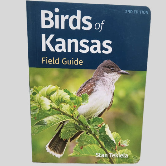 Birds of Kansas Field Guide cover with eastern kingbird