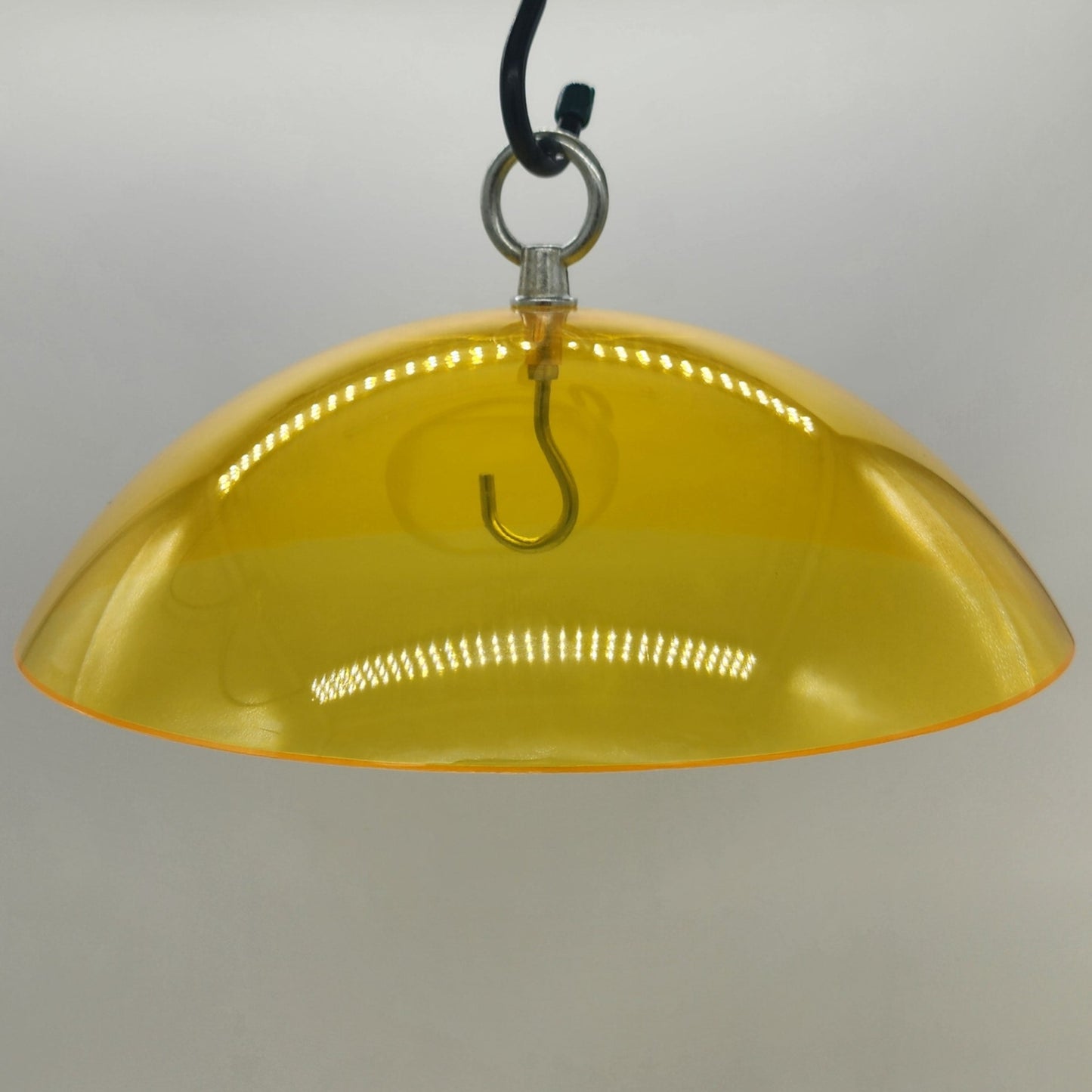 Yellow dome with silver ring hanger