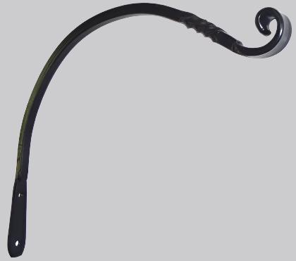 black curved iron hook