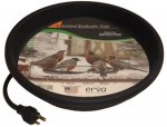 Black bird bath insert with cord