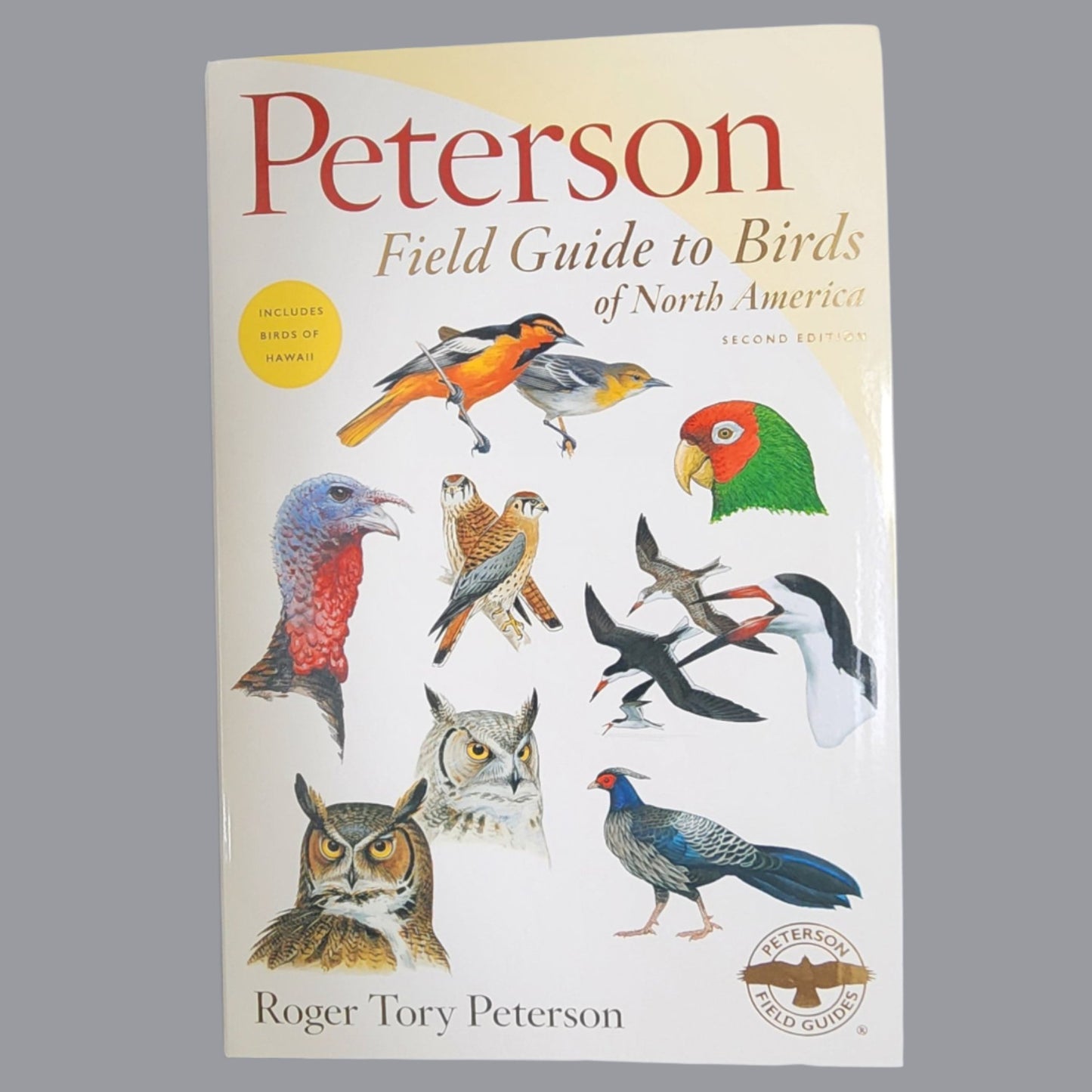 Perterson Field Guide to Birds book cover with birds
