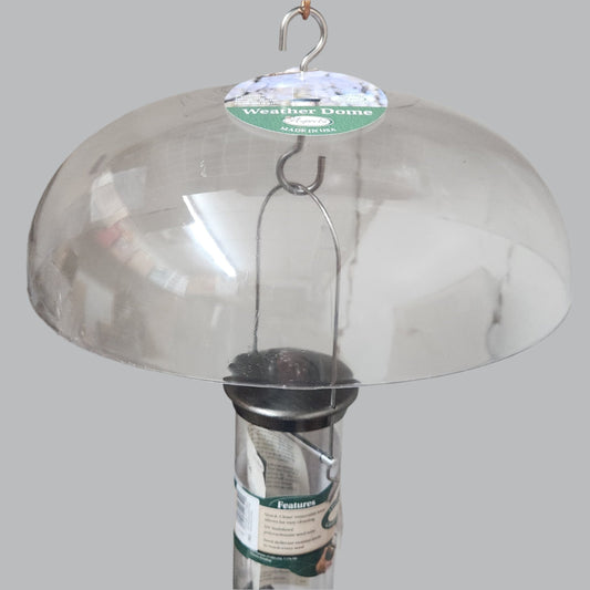 Clear dome with feeder