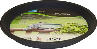 black plastic bird bath insert