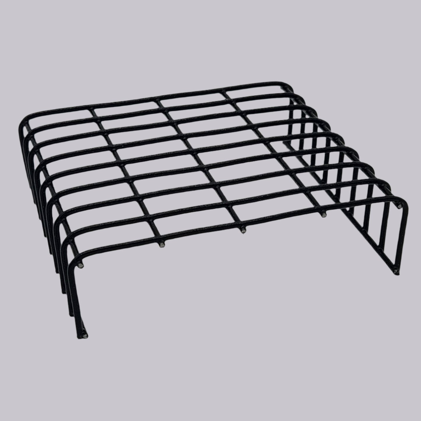 Black coated wire shelf