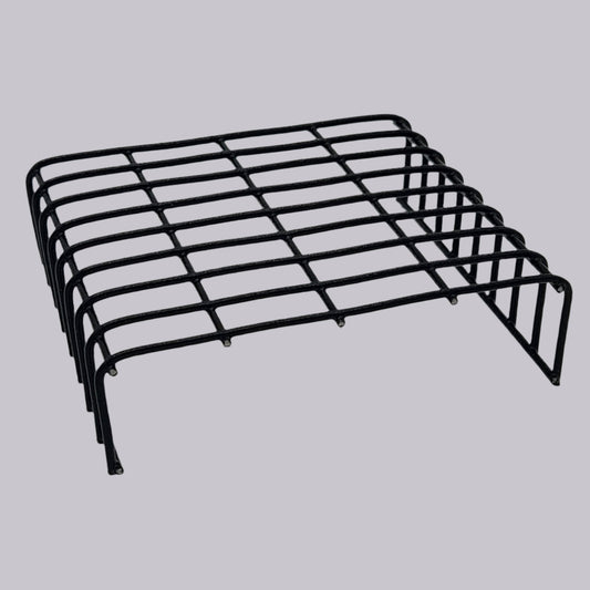 Black coated wire shelf