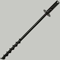 black ground anchor with coil base