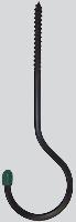 6 inch black ceiling hook