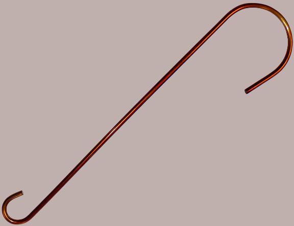 8" copper tint finished wire hanger