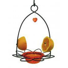 Birds Choice - Black Wire Feeder With Orange Bowl for Orioles