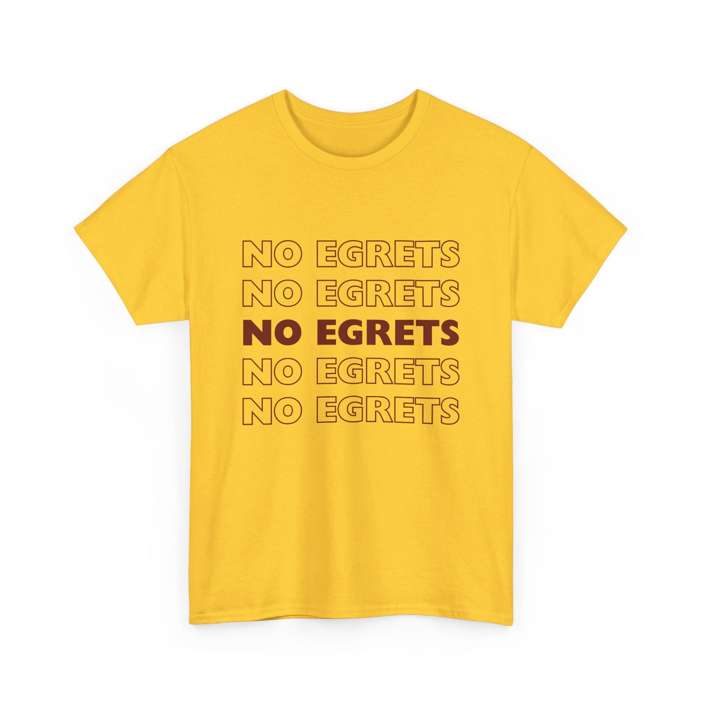 Unisex Heavy Cotton Tee - No Egrets