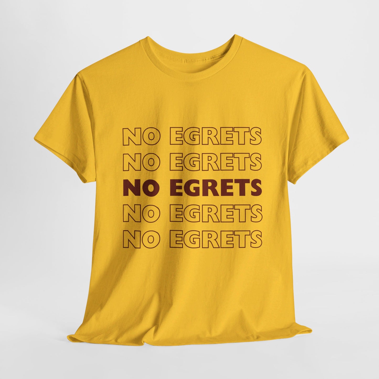 Unisex Heavy Cotton Tee - No Egrets