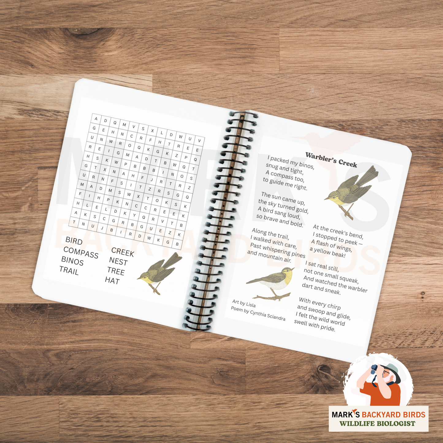 Kids Bird Activity Book (Ages 3–5) – 30-Page Printable Nature-Themed Fun with Coloring, Poems, Word Searches & Bird Facts