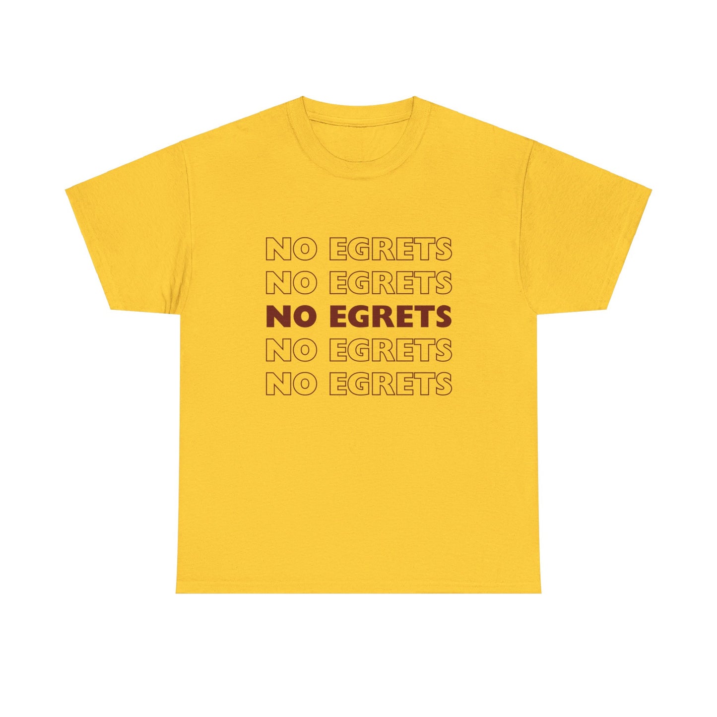 Unisex Heavy Cotton Tee - No Egrets