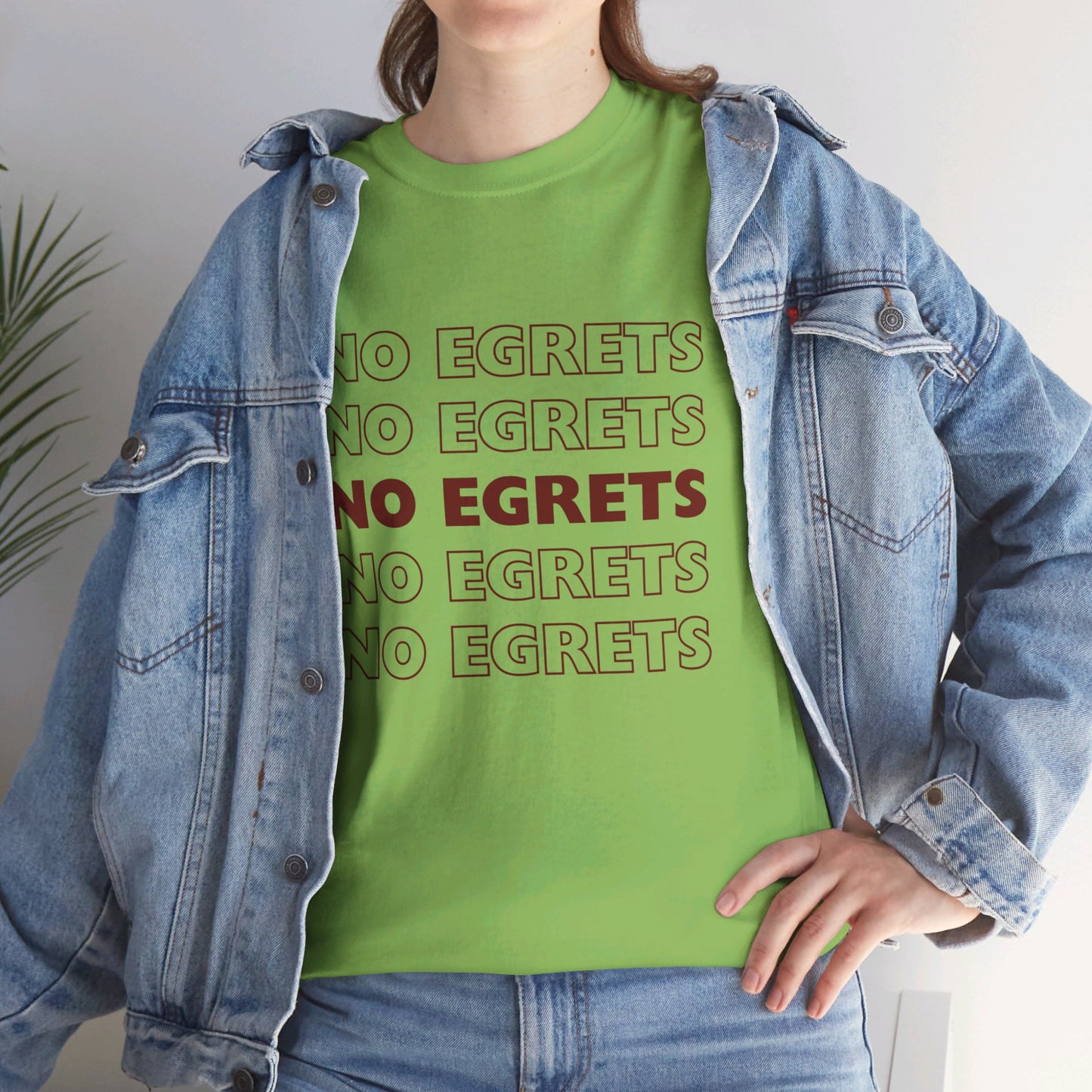 Unisex Heavy Cotton Tee - No Egrets