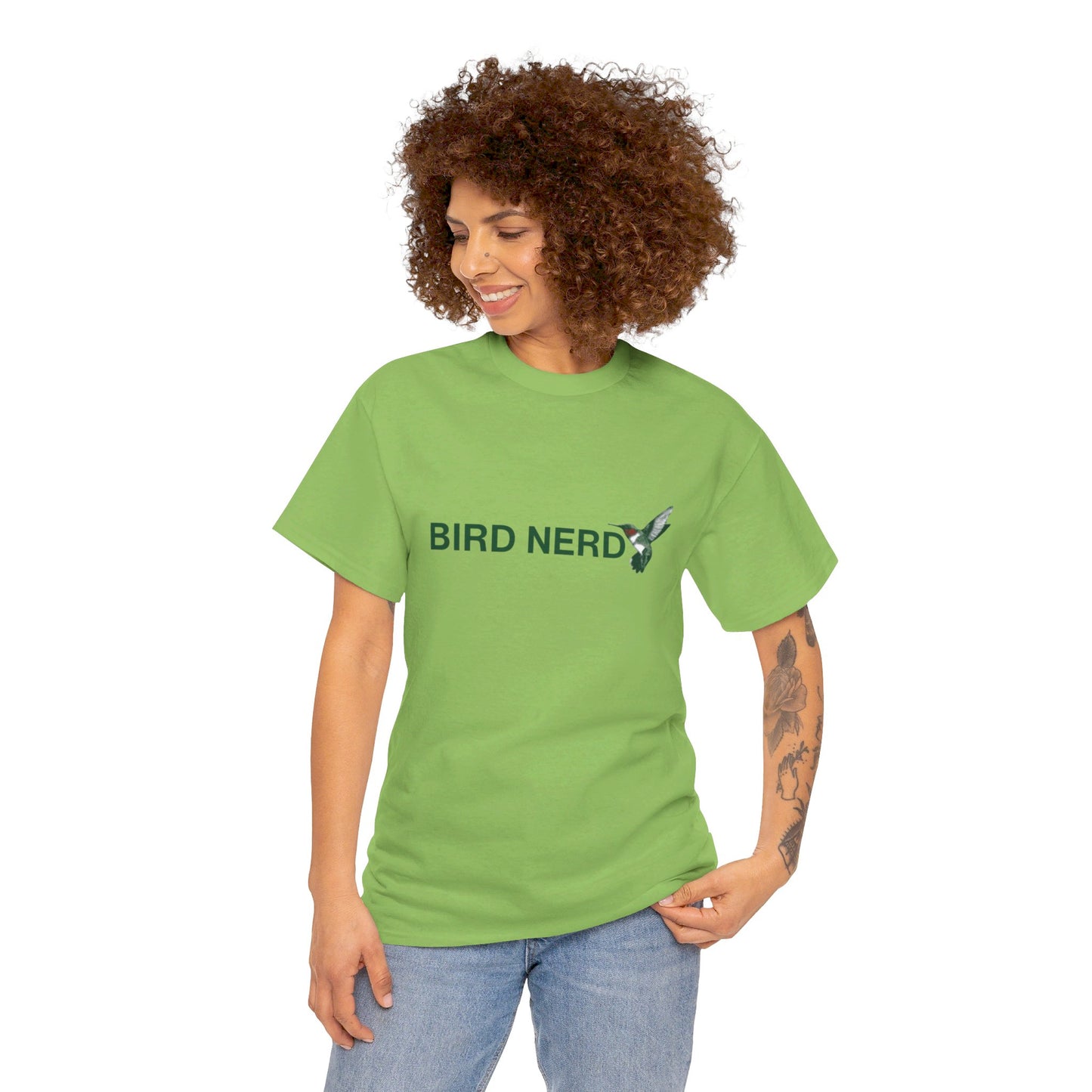 Unisex Heavy Cotton Tee - Bird Nerd