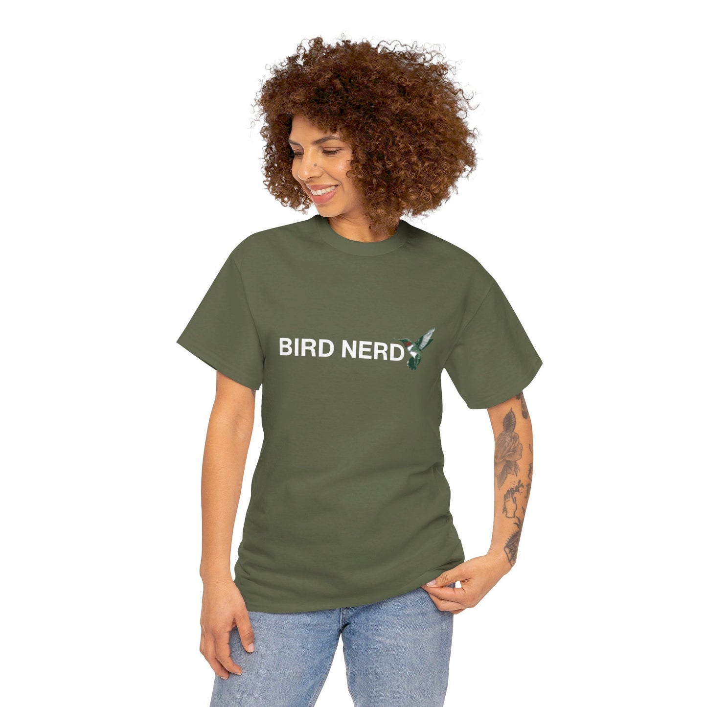 Unisex Heavy Cotton Tee - Bird Nerd