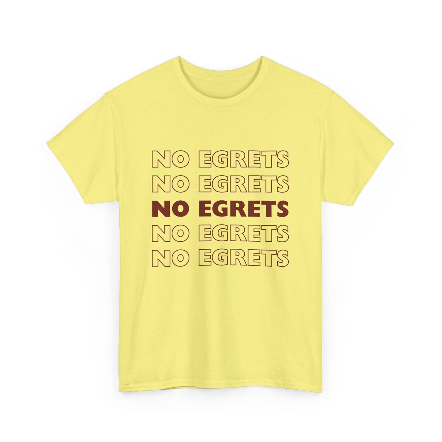 Unisex Heavy Cotton Tee - No Egrets