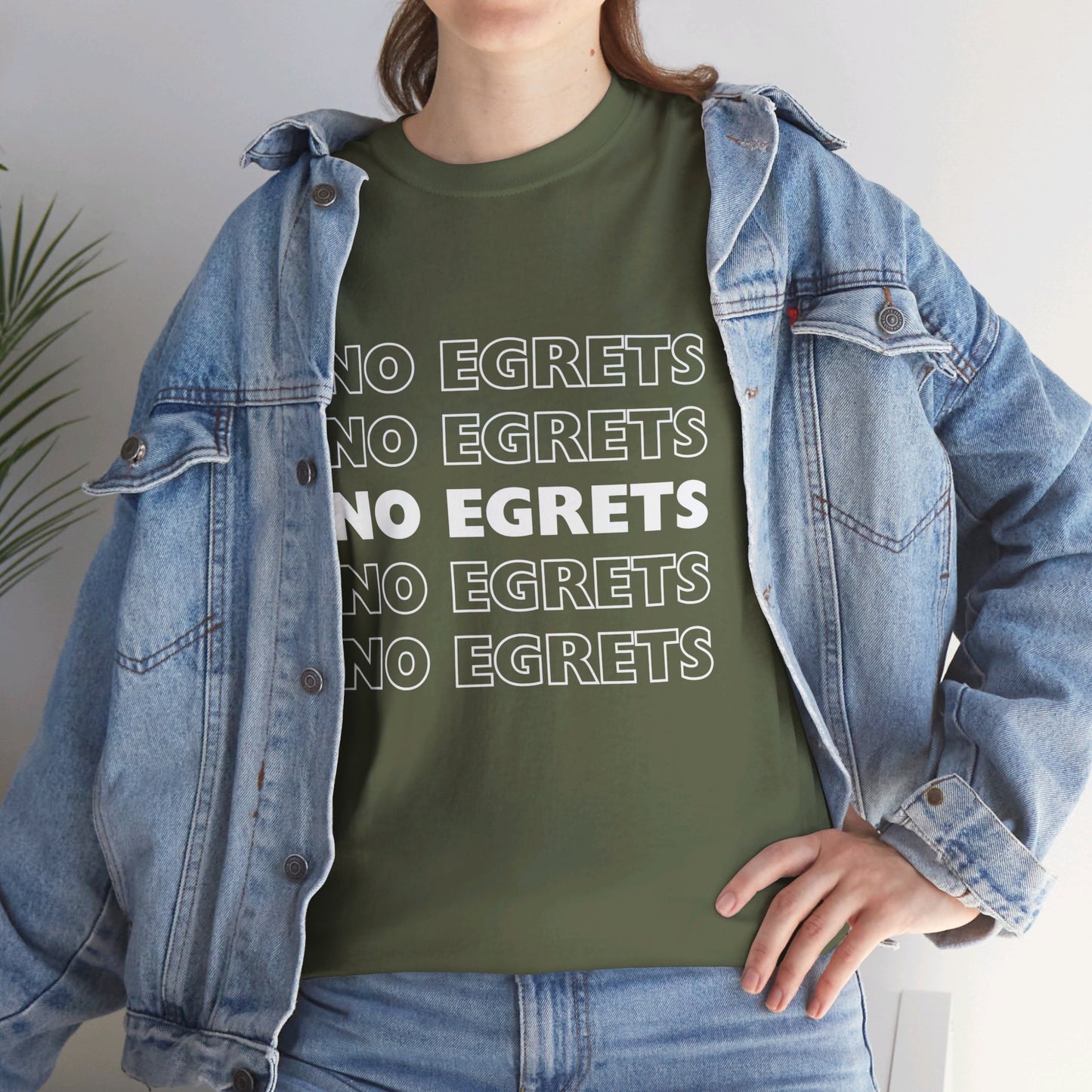 Unisex Heavy Cotton Tee - No Egrets