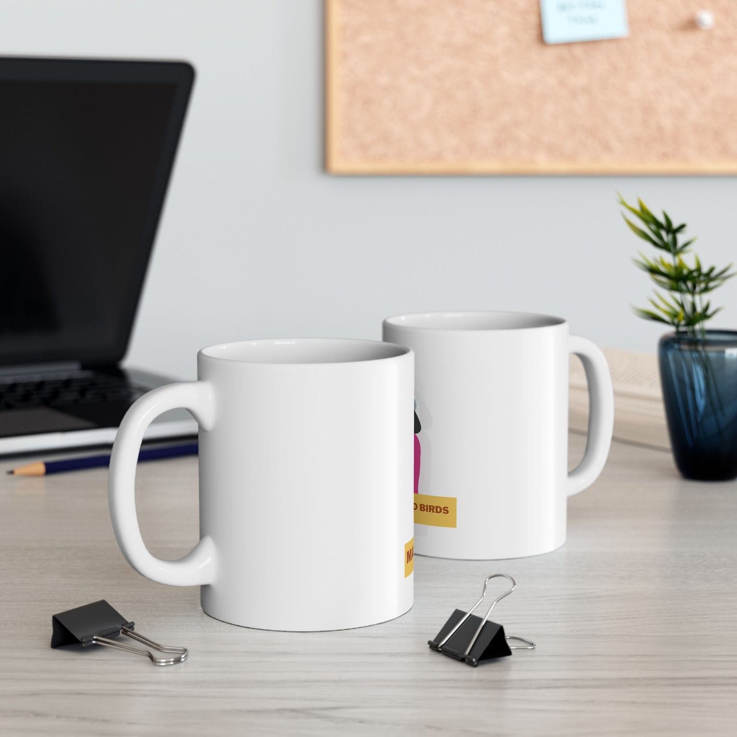 Morning Bliss with Mark's Backyard Birds 11oz White Ceramic Mug