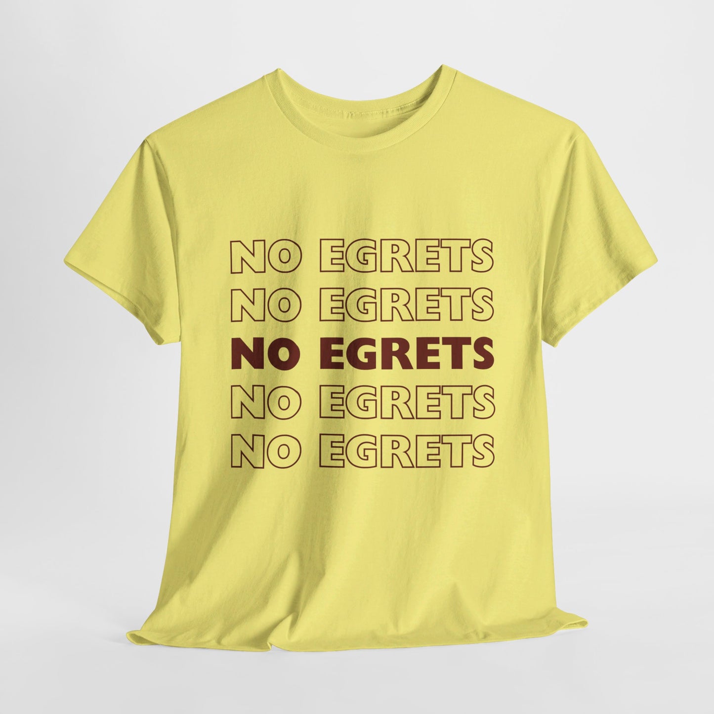 Unisex Heavy Cotton Tee - No Egrets