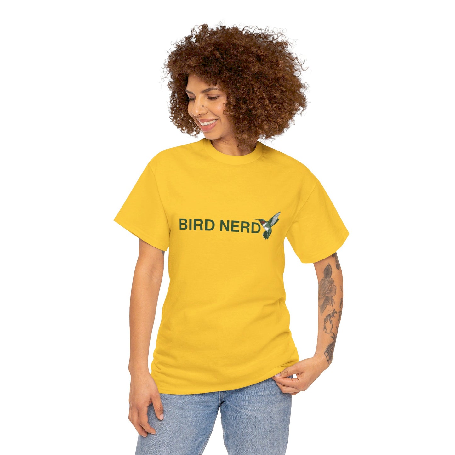 Unisex Heavy Cotton Tee - Bird Nerd