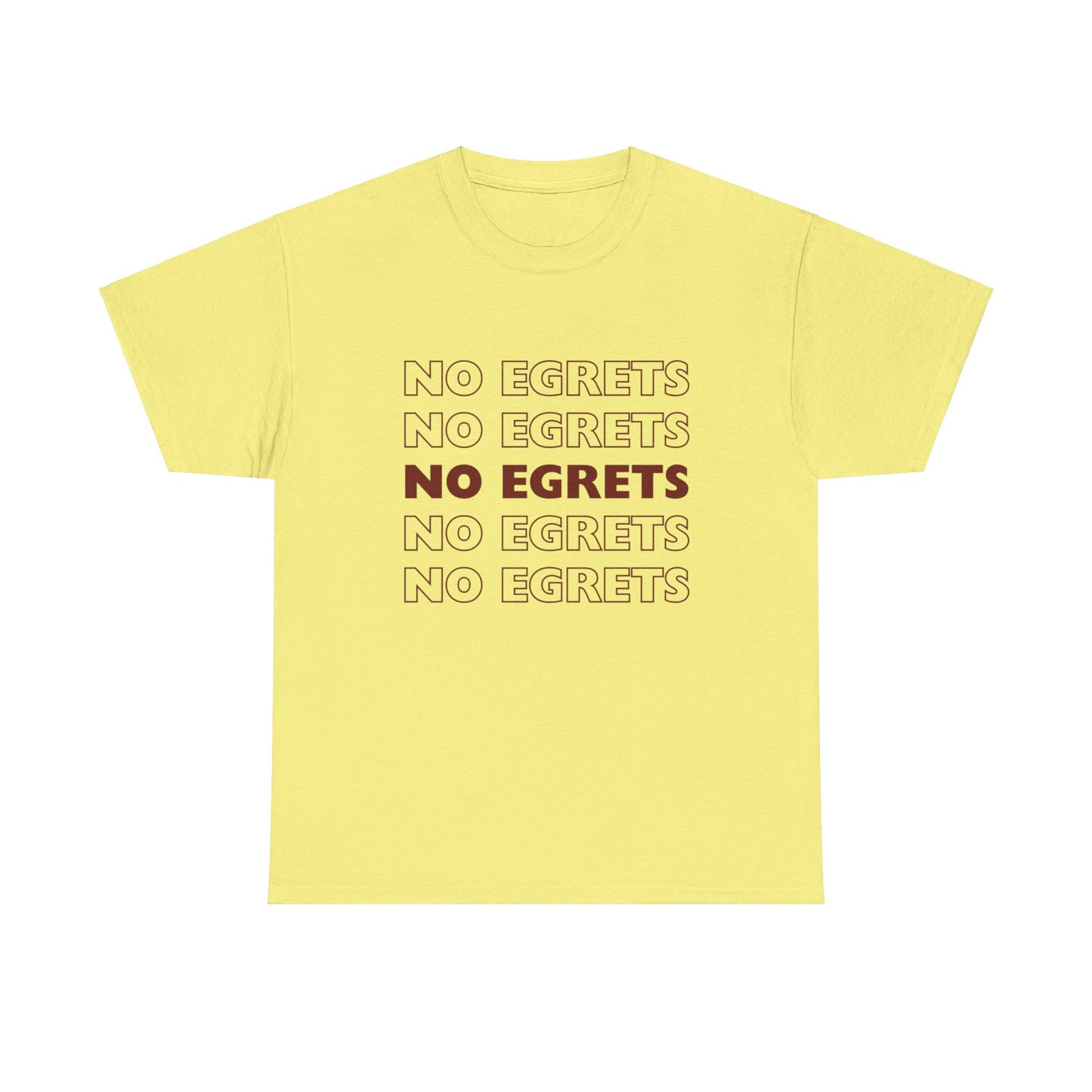 Unisex Heavy Cotton Tee - No Egrets