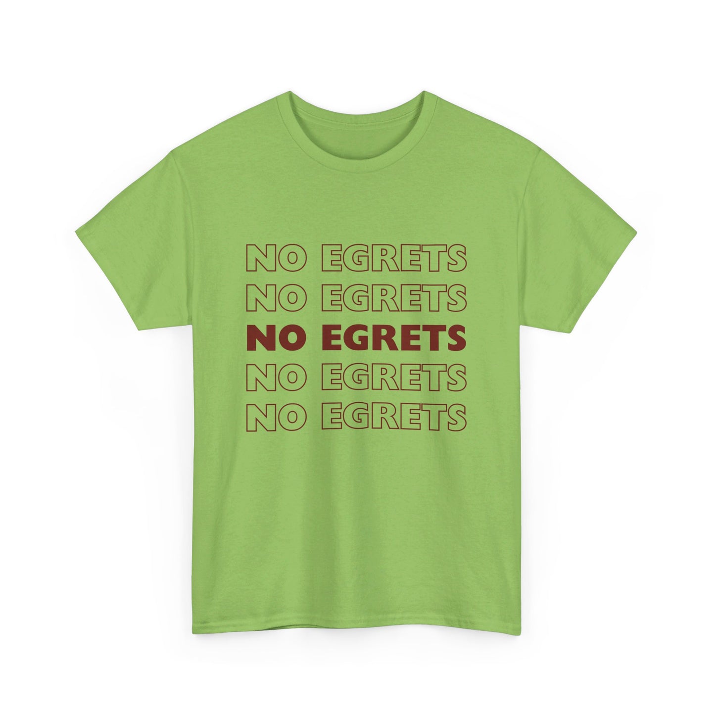 Unisex Heavy Cotton Tee - No Egrets