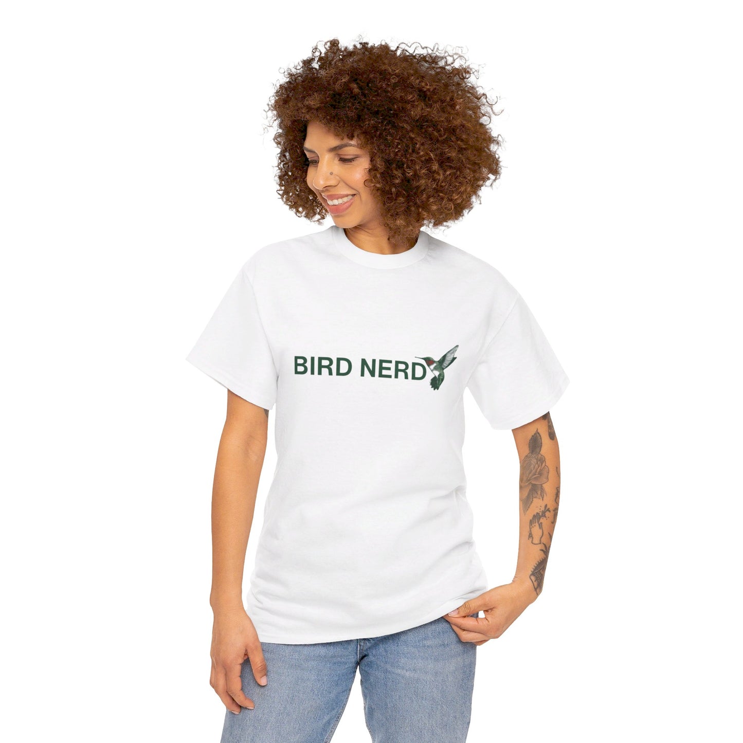 Unisex Heavy Cotton Tee - Bird Nerd