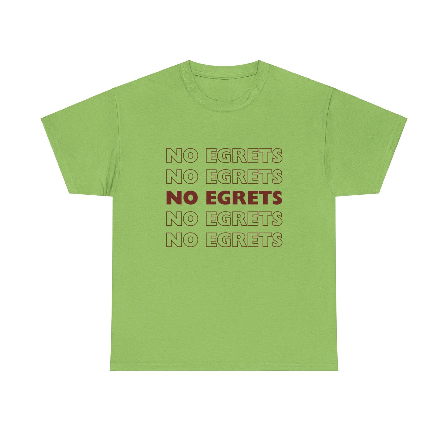 Unisex Heavy Cotton Tee - No Egrets