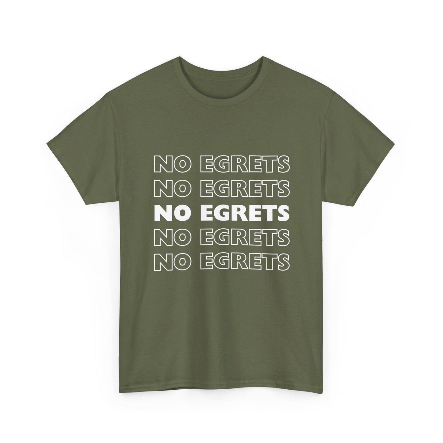 Unisex Heavy Cotton Tee - No Egrets