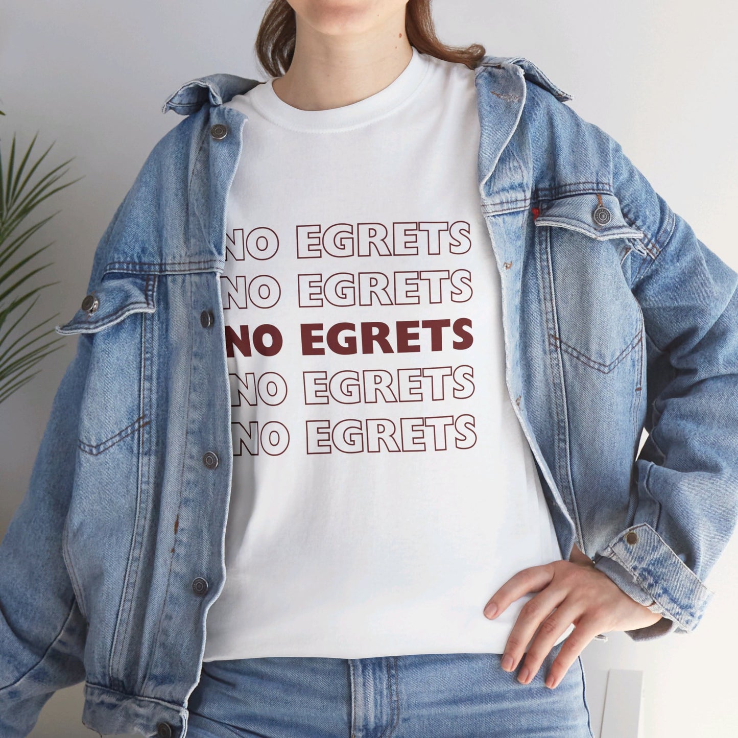 Unisex Heavy Cotton Tee - No Egrets