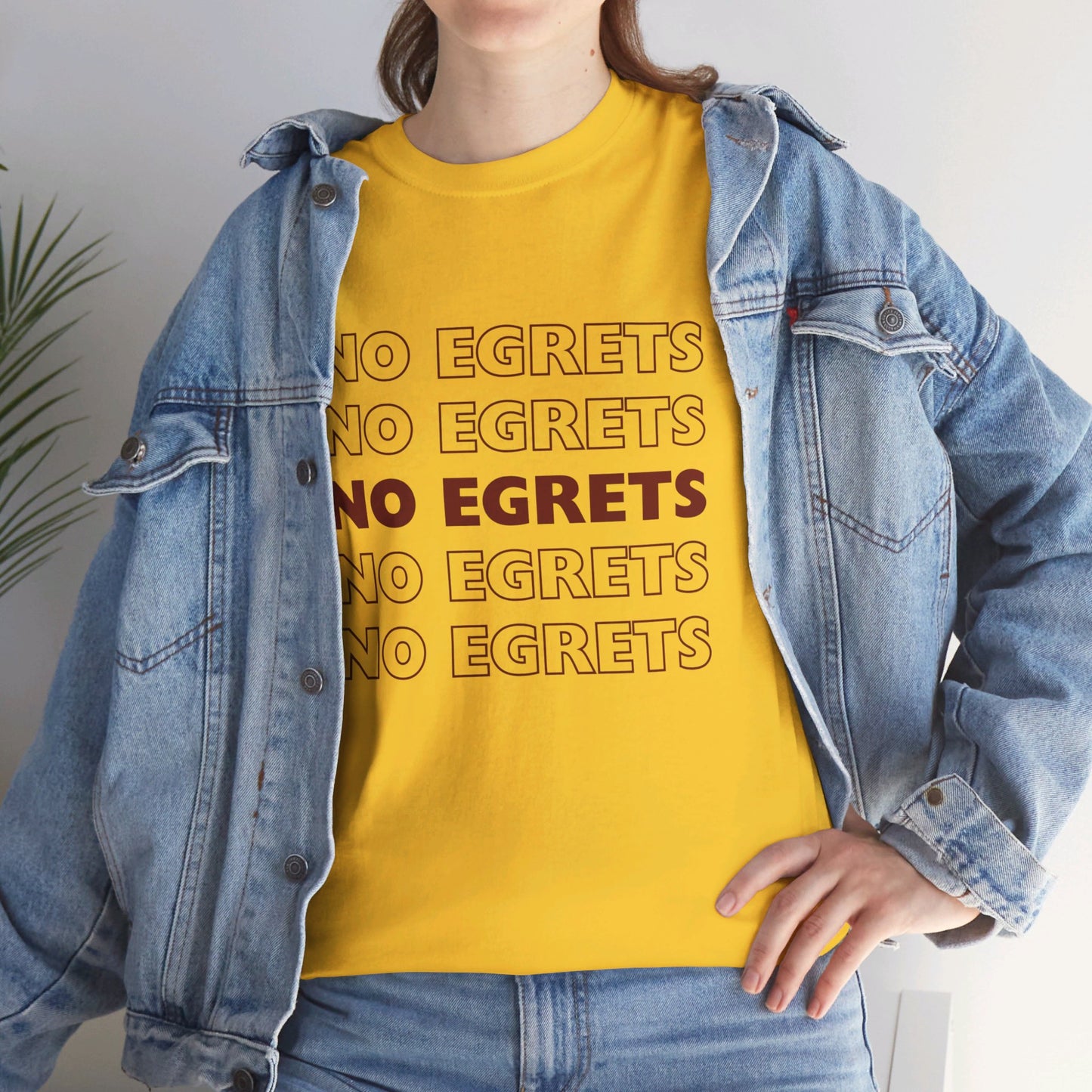 Unisex Heavy Cotton Tee - No Egrets