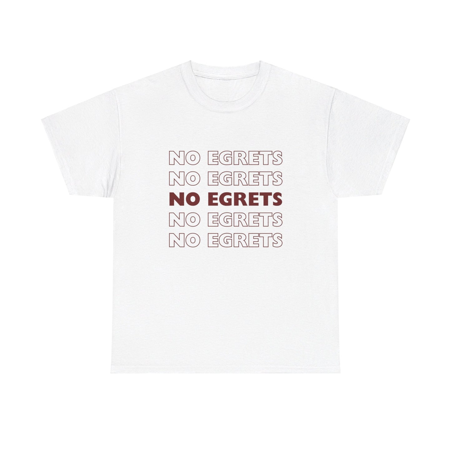 Unisex Heavy Cotton Tee - No Egrets