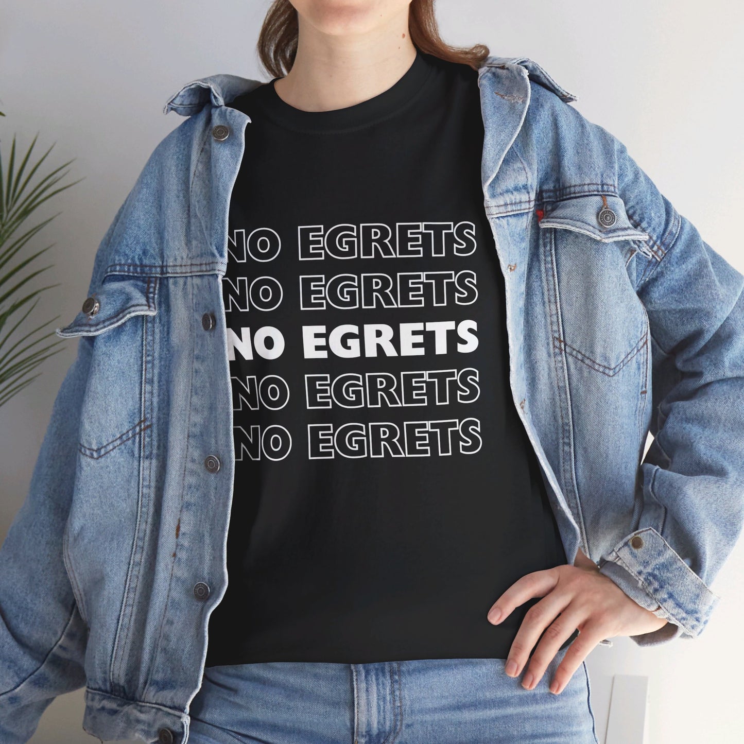 Unisex Heavy Cotton Tee - No Egrets