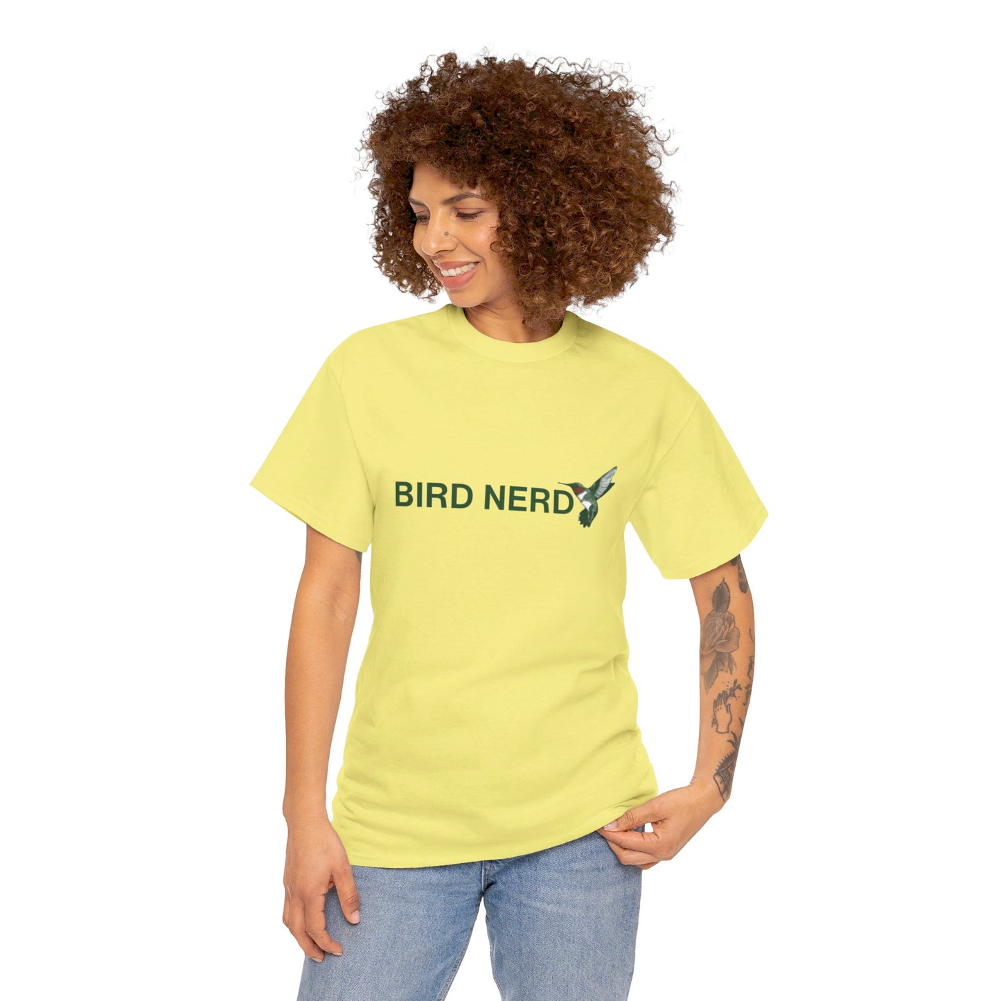 Unisex Heavy Cotton Tee - Bird Nerd