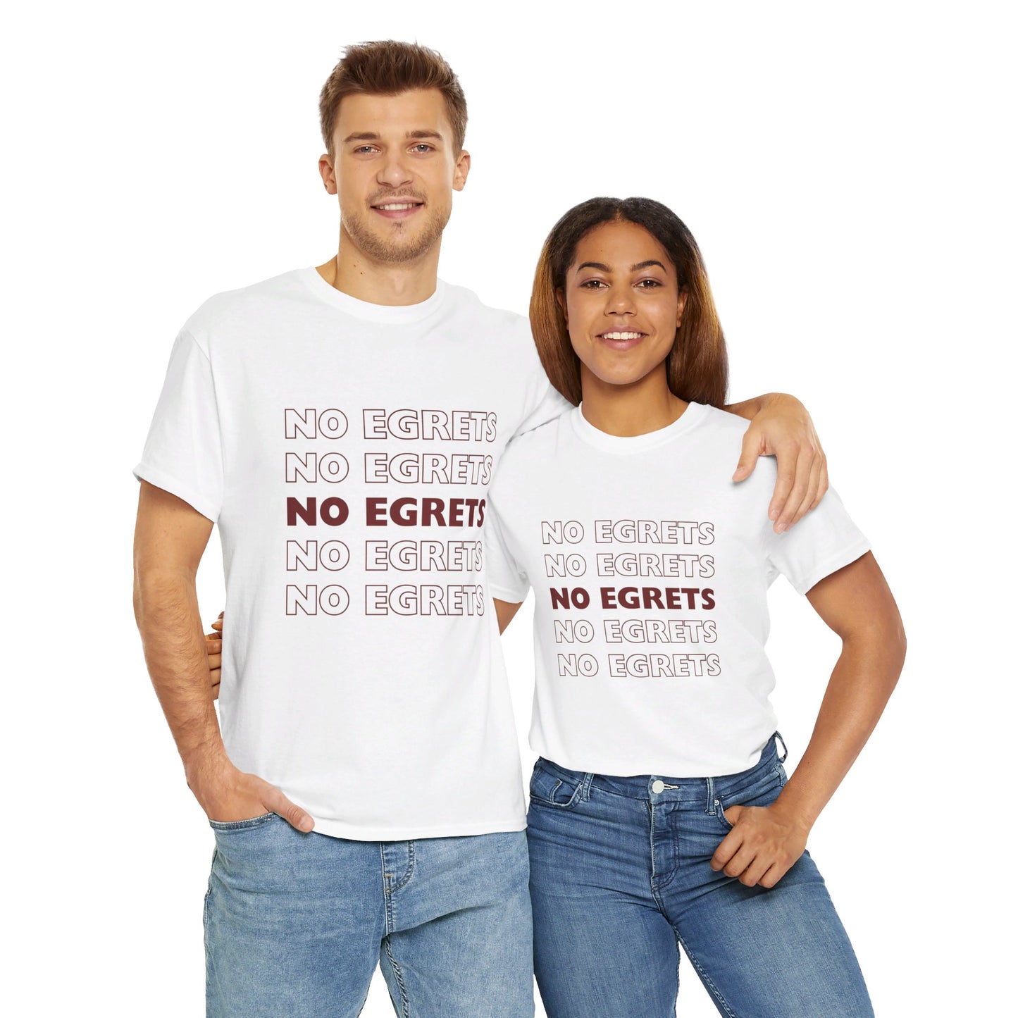 Unisex Heavy Cotton Tee - No Egrets