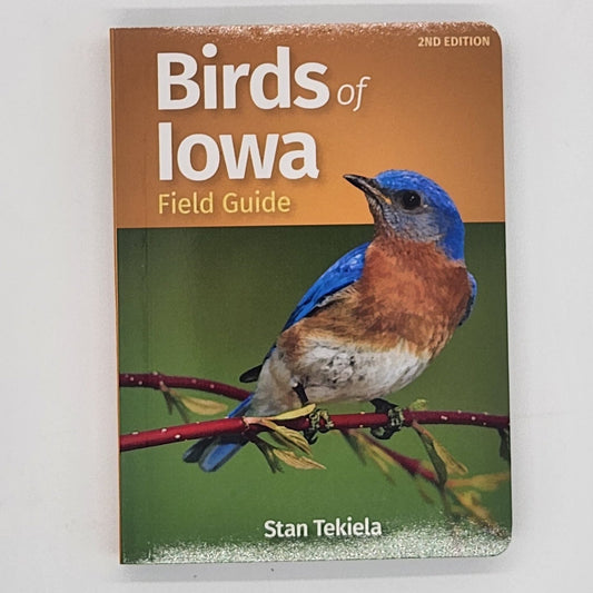 Birds of Iowa book cover with bluebird