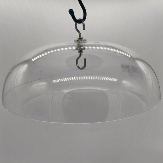 Clear dome with silver hooks