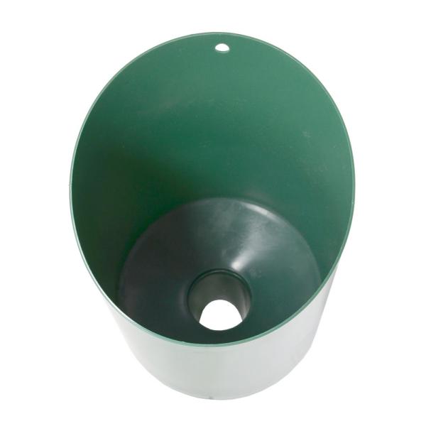 Green scoop with hole in bottom