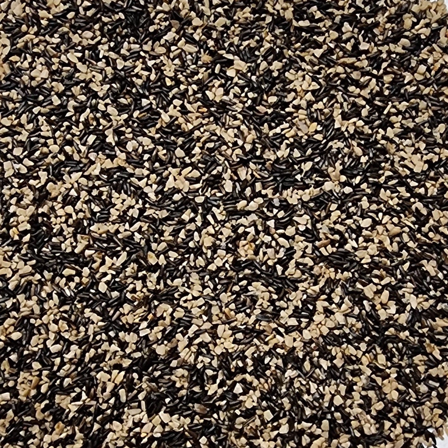 Black and tan finch seeds