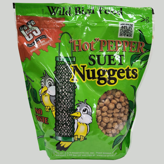 Green bag with Hot Pepper Suet Nuggets