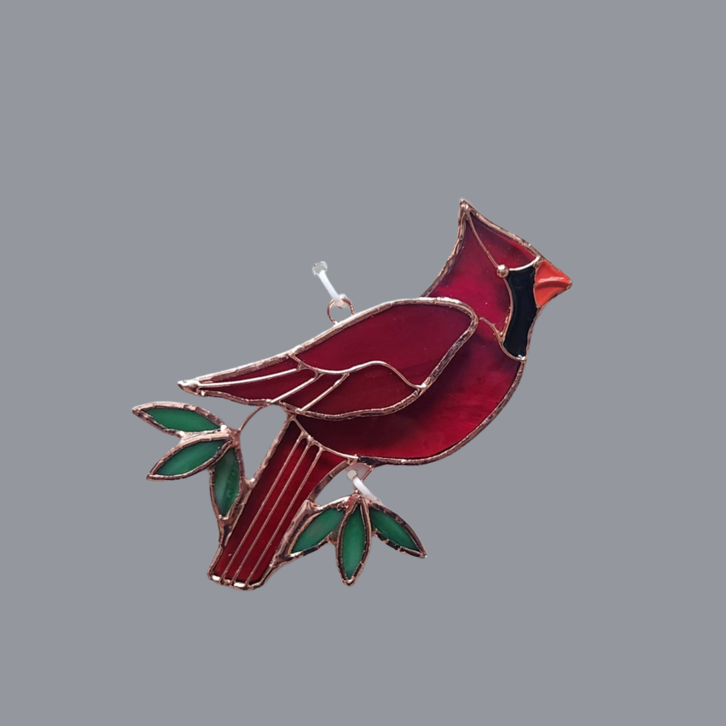 red cardinal suncatcher