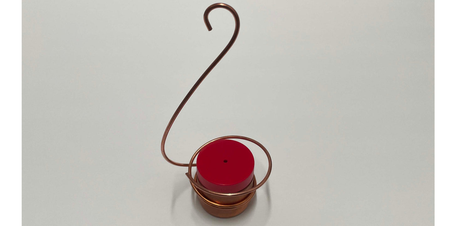 copper wire twisted with red cap pot