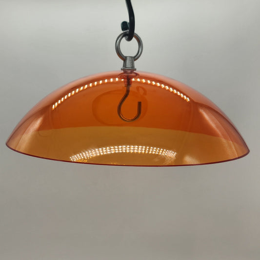 Orange dome with silver ring hanger