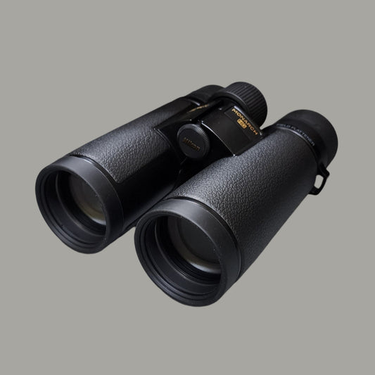 black binoculars