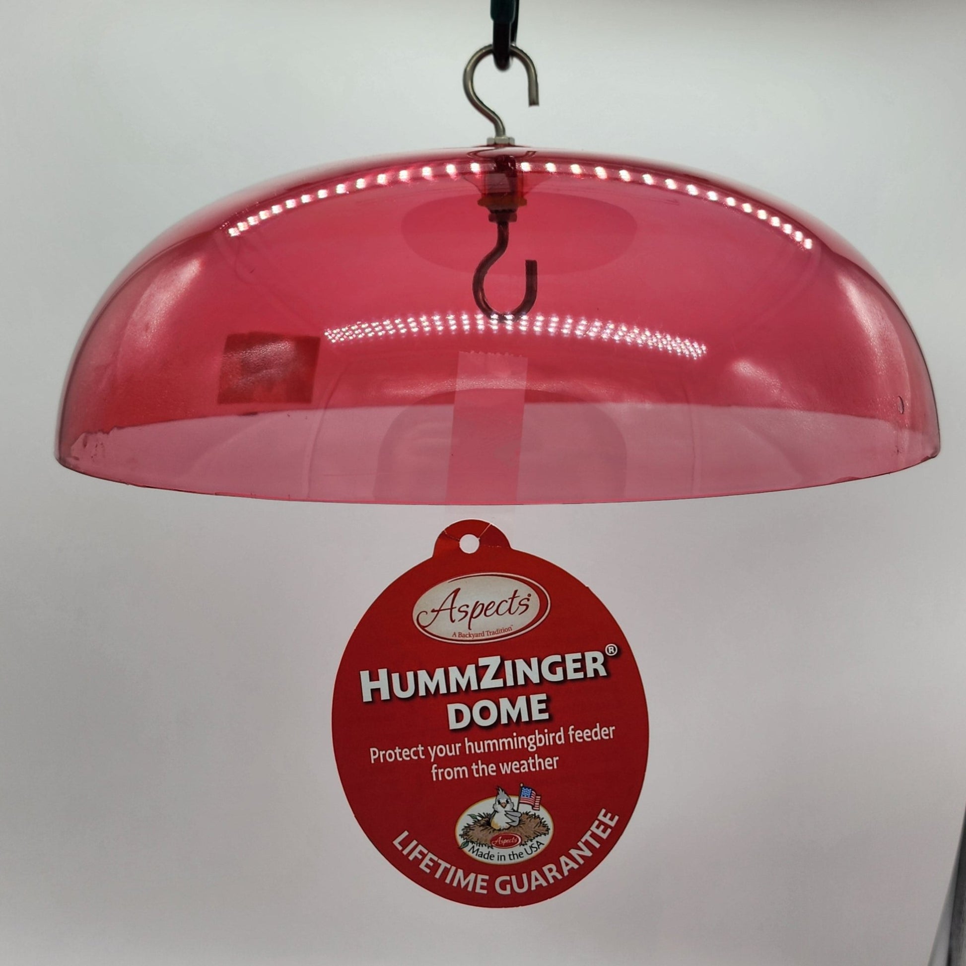 Red Clear dome with hooks