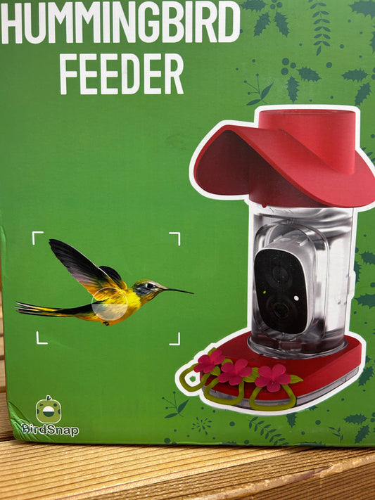 Smart Hummingbird Feeder with Wireless Outdoor Camera, Auto Capture & Motion Detection
